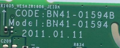 MAIN PARA TV SAMSUNG / NUMERO DE PARTE BN94-04663B / BN41-01594B / BN97-05575B / BN9404663B / PANEL LTM230HT09 / MODELO LT23A350NDY/ZA	 - Imagen 2